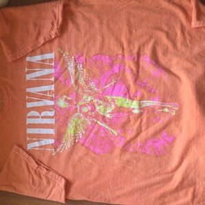 NIRVANA Coral Orange TEE, NWT, Sz XL